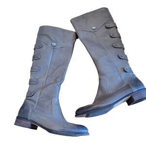 Arturo Chiang BrownLeather Knee High Fashion Riding Boots Size 6.5 M